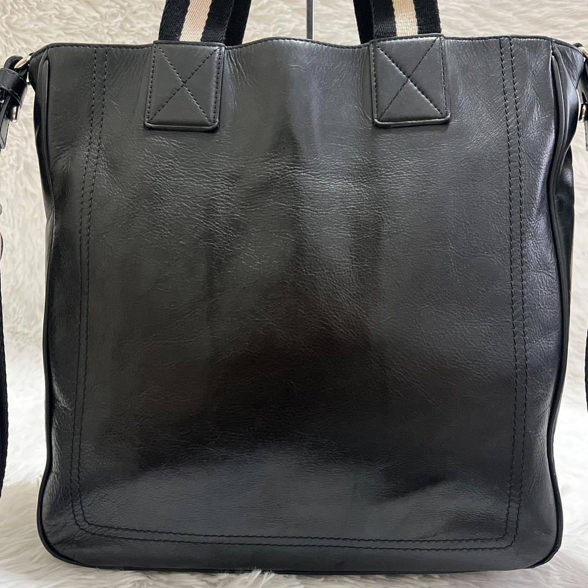 BALLY バリー トートバッグ トレインスポッティング レザー 黒