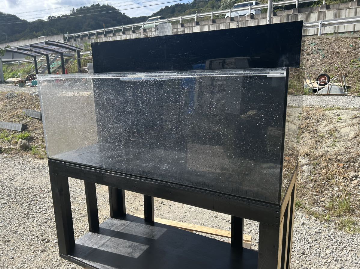 アクリル水槽 大型水槽 1600 700 h600 上部濾過槽 200 h260 水槽台 