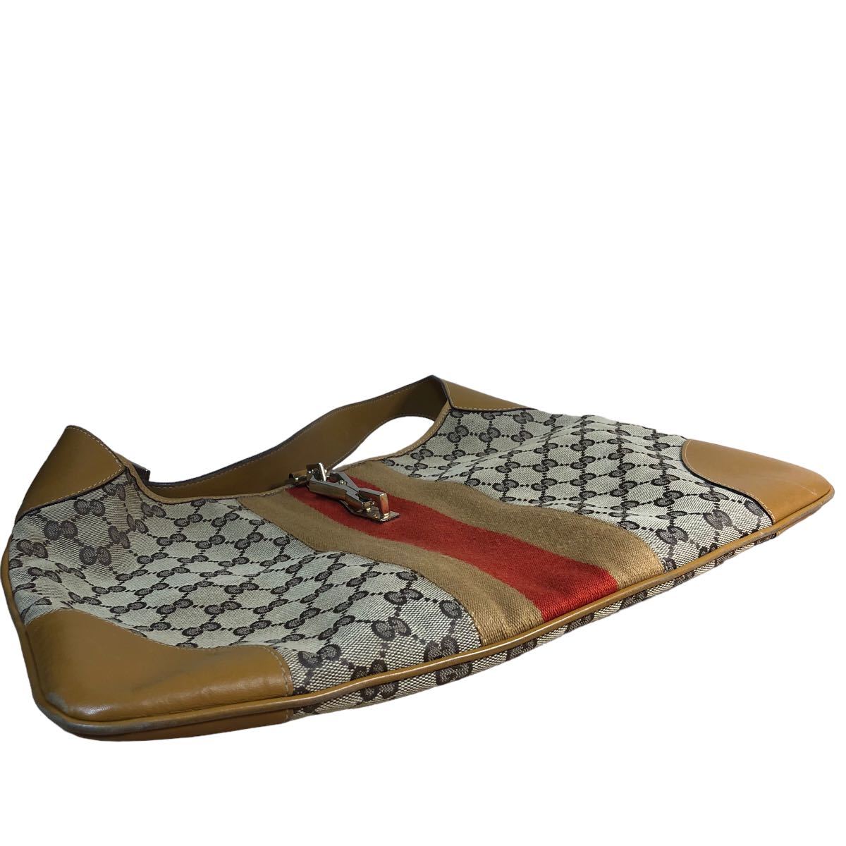 GUCCI ジャッキー GGキャンバス シェリーライン ショルダーバッグ