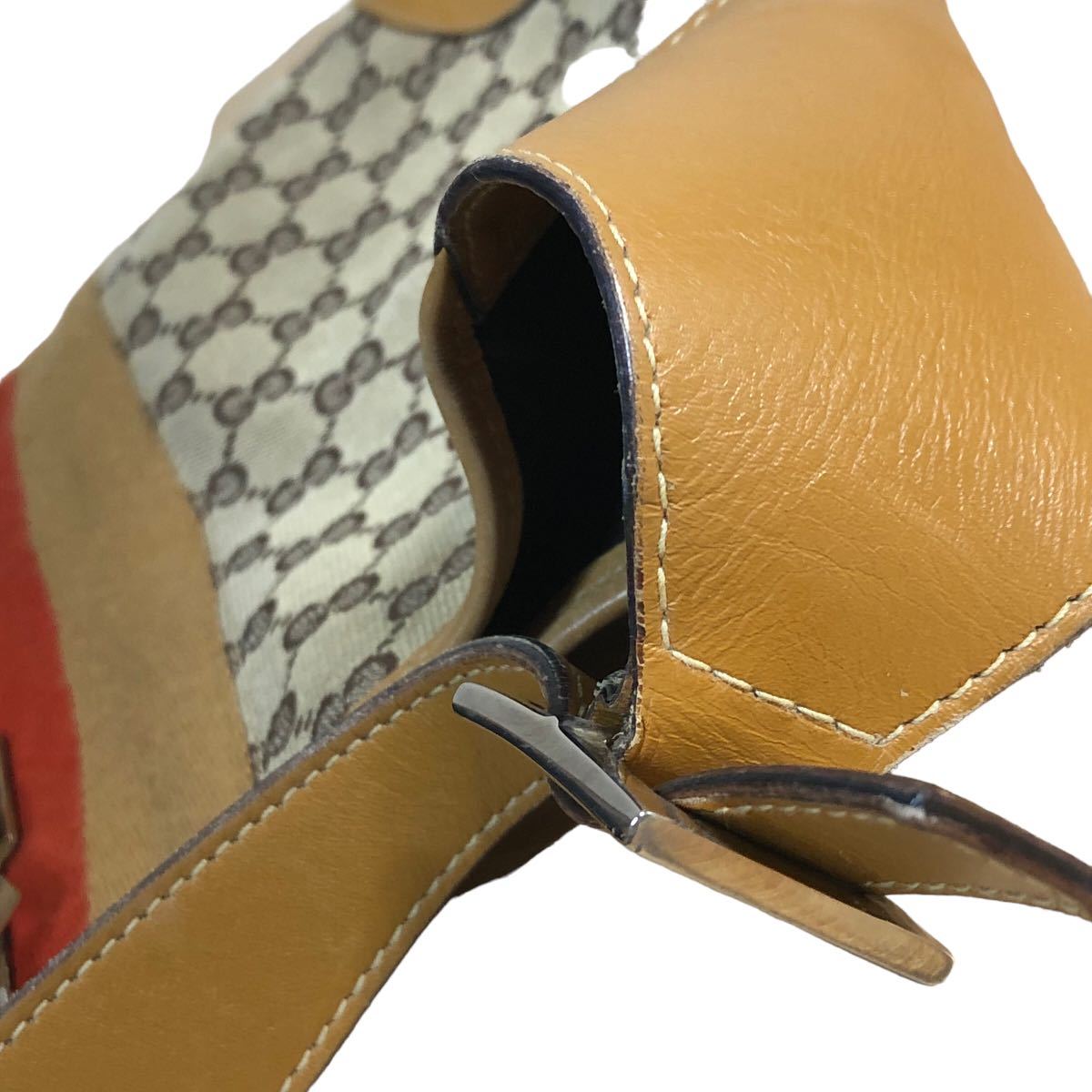 GUCCI ジャッキー GGキャンバス シェリーライン ショルダーバッグ