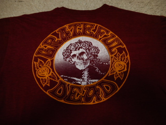 超希少 80s グレイトフル デッド 両面 スカル ON THE ROAD AGAIN Tee