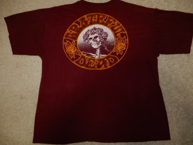 超希少 80s グレイトフル デッド 両面 スカル ON THE ROAD AGAIN Tee