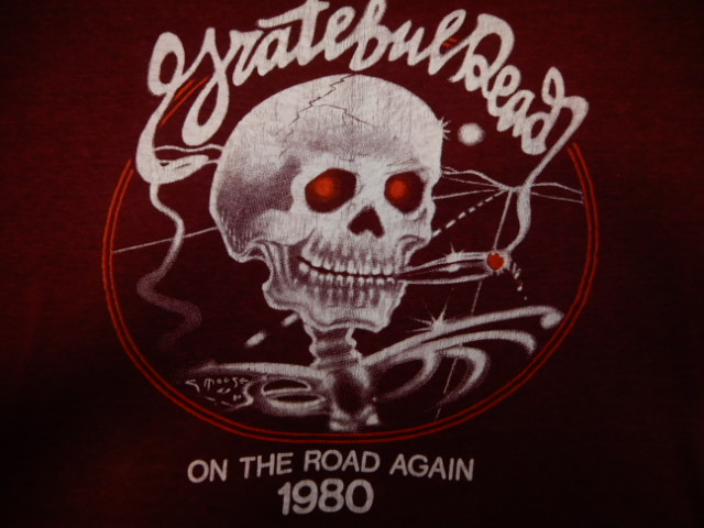 超希少 80s グレイトフル デッド 両面 スカル ON THE ROAD AGAIN Tee