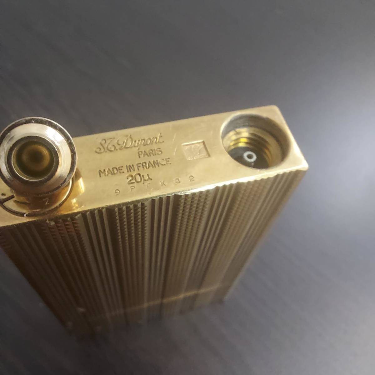 5863 S.T.Dupont エス・テー・デュポン ライター ライン2 20μ ゴールド 