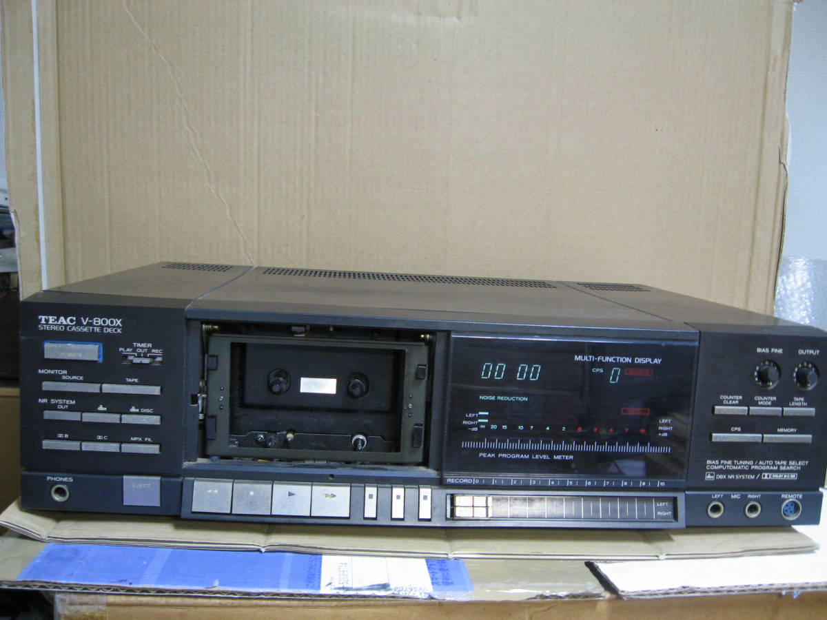 TEAC V-800X 3ヘッド　ステレオカセットデッキ　動作品　値下げしました TEAC ティアック V-800X | 3ヘッドカセットデッキ : eBay 1円 ステレオ