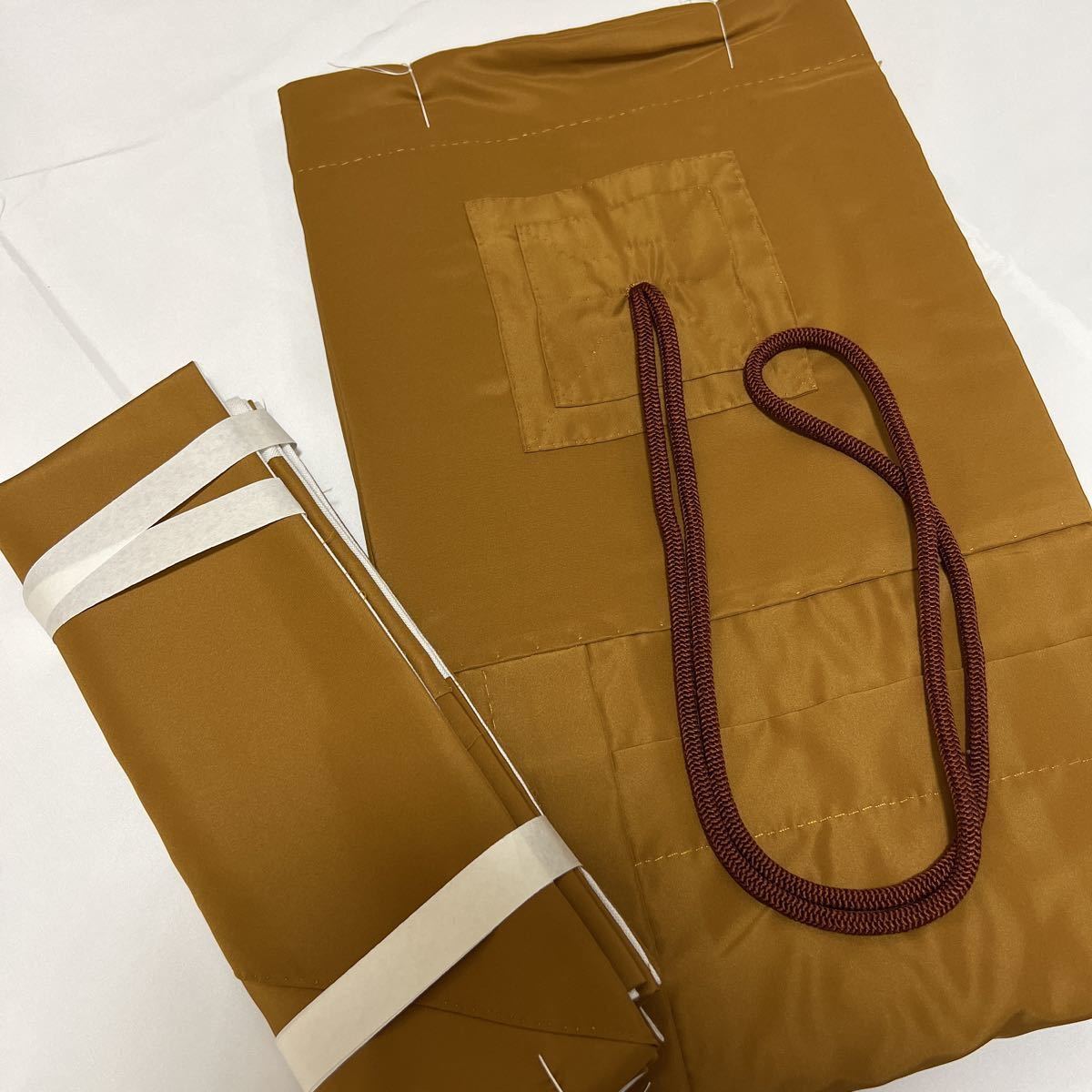 未使用品 曹洞宗 七条袈裟座具冬用 木蘭 禅 化繊 法要