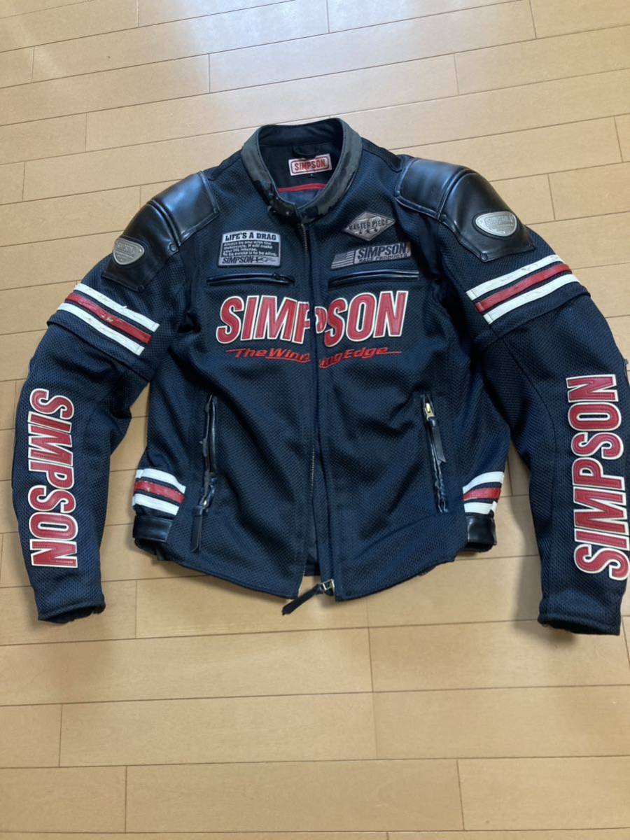 SIMPSON シンプソン 2WAY レザー ジャケット L ライディング