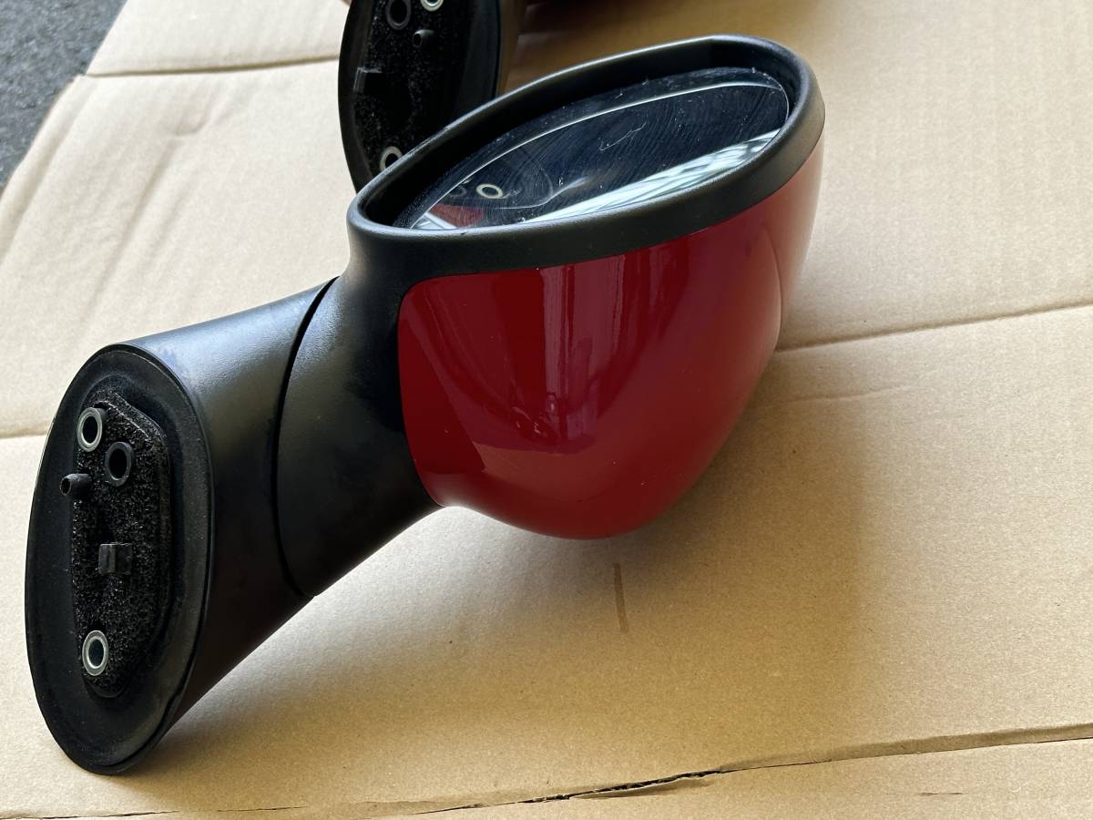 美品 フィアット 500 ドアミラー 左右セット ツインエア 赤 31209 31212