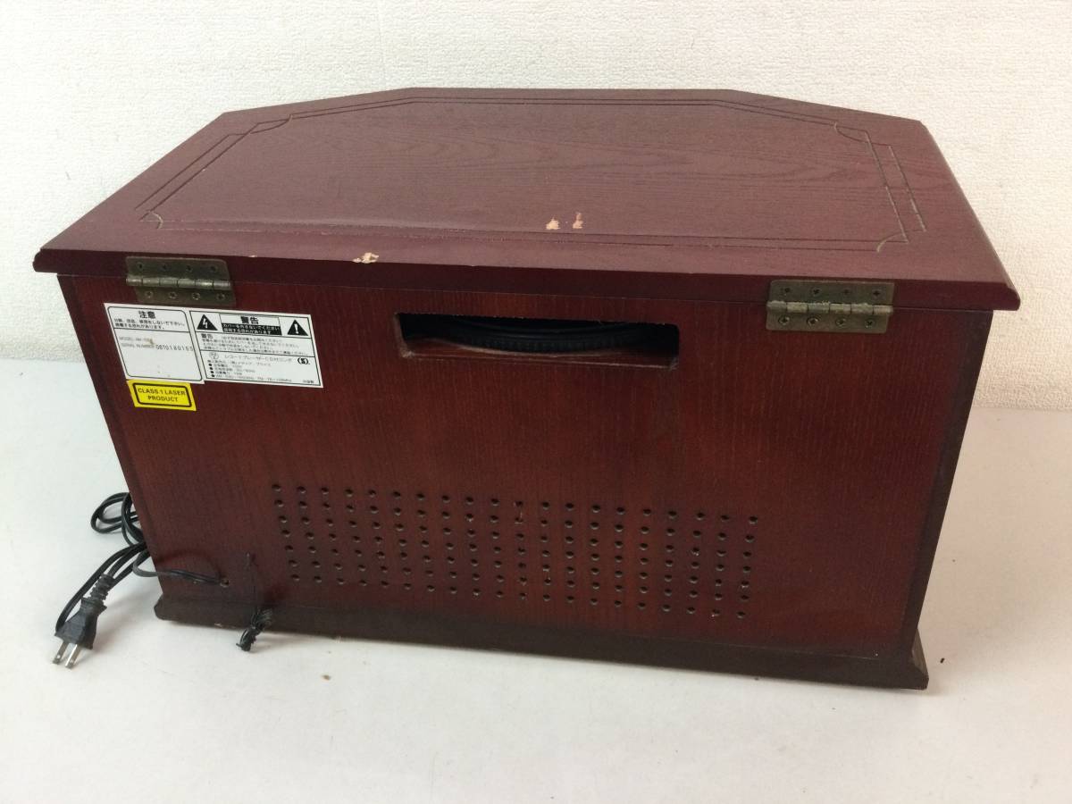レコードプレーヤー CD付コンポ AH-024 AM FM カセットテープ レトロ