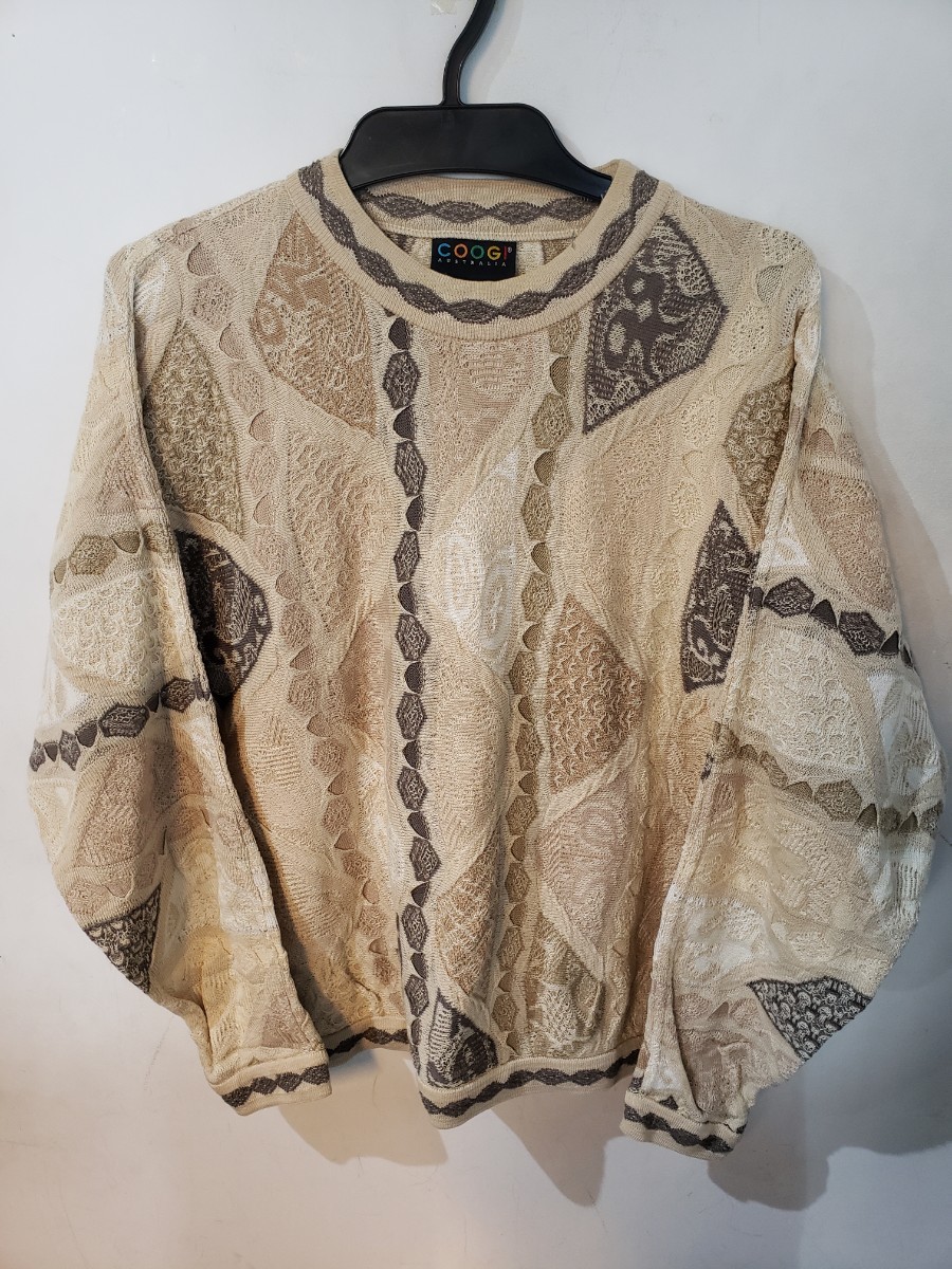 クージー COOGI コットンニット セーター 3Dニット Sサイズ 