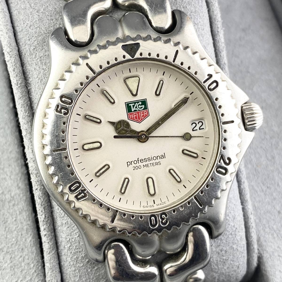 1円〜】TAG HEUER タグ ホイヤー 腕時計 メンズ セル S99.006 ホワイト 