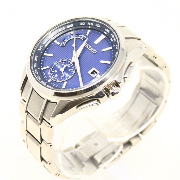稼働品 SEIKO 8B63-0AV0 セイコー ブライツ ソーラー電波 電波時計