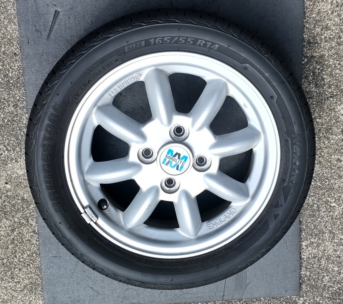 ミニライト14インチアルミホイール 14×4.5J +45 PCD100 4H 