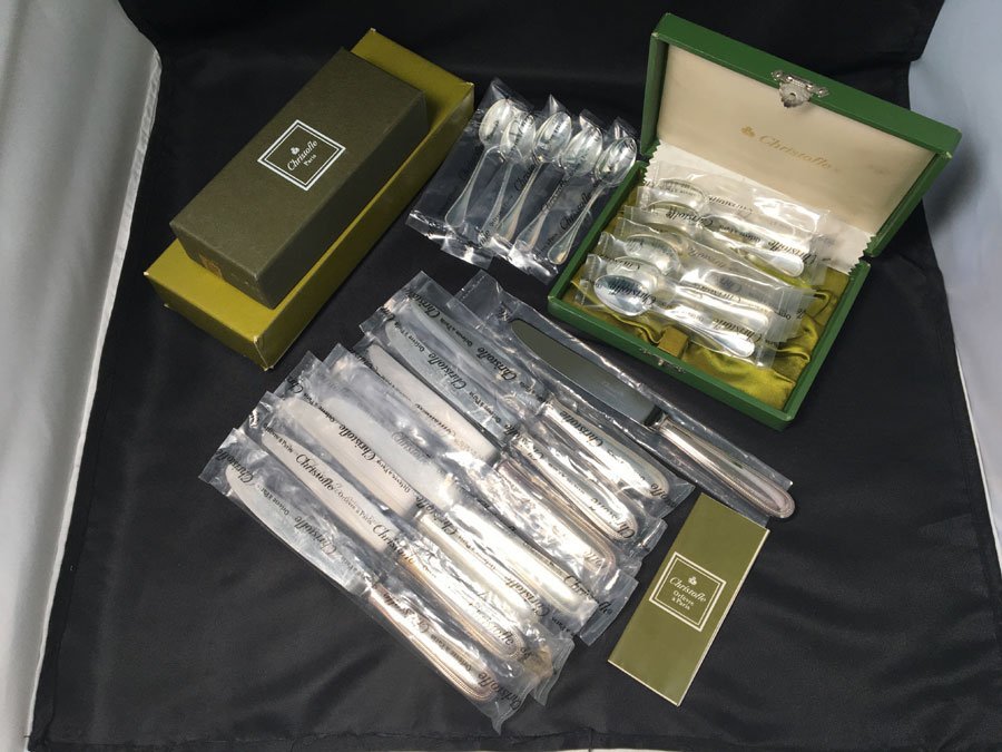 新品，大人気 Christofle クリストフル パール デミタス スプーン 合計11点セット デザートナイフ 8点セット クリストフルシルバー製(カトラリー)｜売買されたオークション情報、yahooの商品情報をアーカイブ カトラリー
