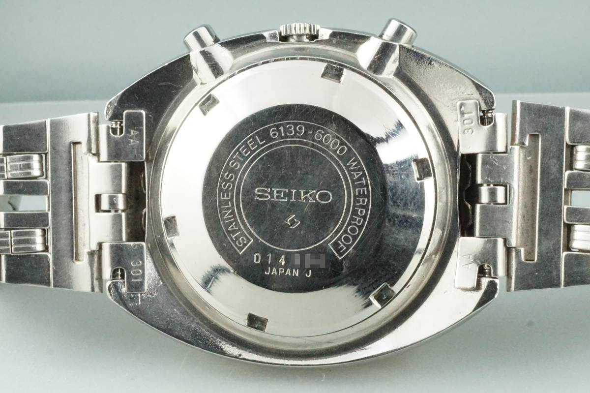 美品 セイコー 5スポーツ スピードタイマー 6139-6000 ペプシ 21石 