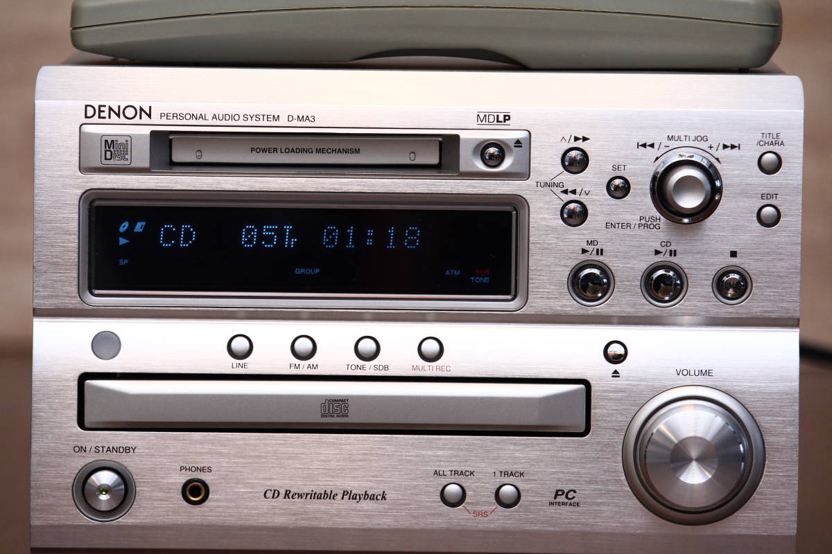 D-MA3 DENON ミニコンポ CD⁄MD⁄TUNER⁄USB-DAC 美品 Audio Tuner
