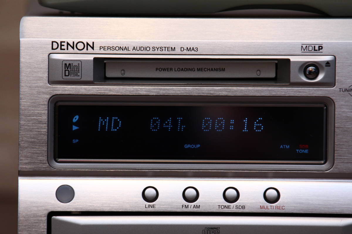 D-MA3 DENON ミニコンポ CD⁄MD⁄TUNER⁄USB-DAC 美品 Audio Tuner