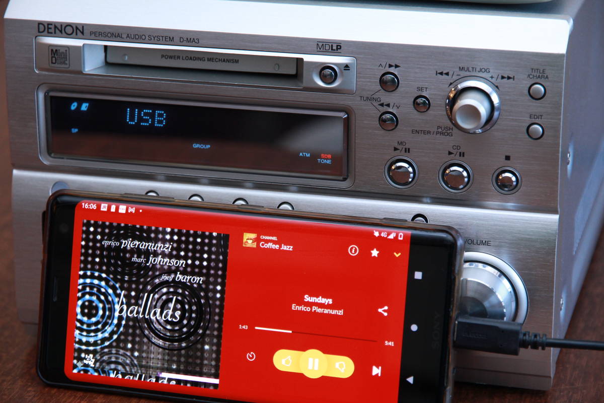 D-MA3 DENON ミニコンポ CD⁄MD⁄TUNER⁄USB-DAC 美品 Audio Tuner