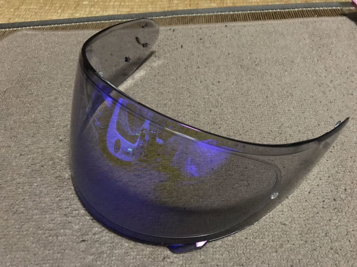 SHOEI CWR-1 ブルーミラーシールド 中古 ドライレンズ付き 自動車