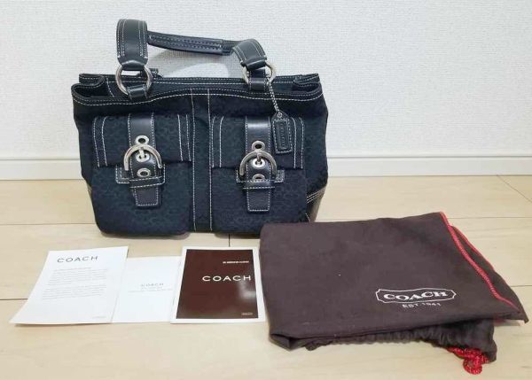 驚きの破格値，高品質 コーチ COACH シグネチャー キャンバス G05S-3646 ブラック バッグ ハンドバッグ(ハンドバッグ)｜売買されたオークション情報、yahooの商品情報をアーカイブ公開 - オークファン かばん、バッグ