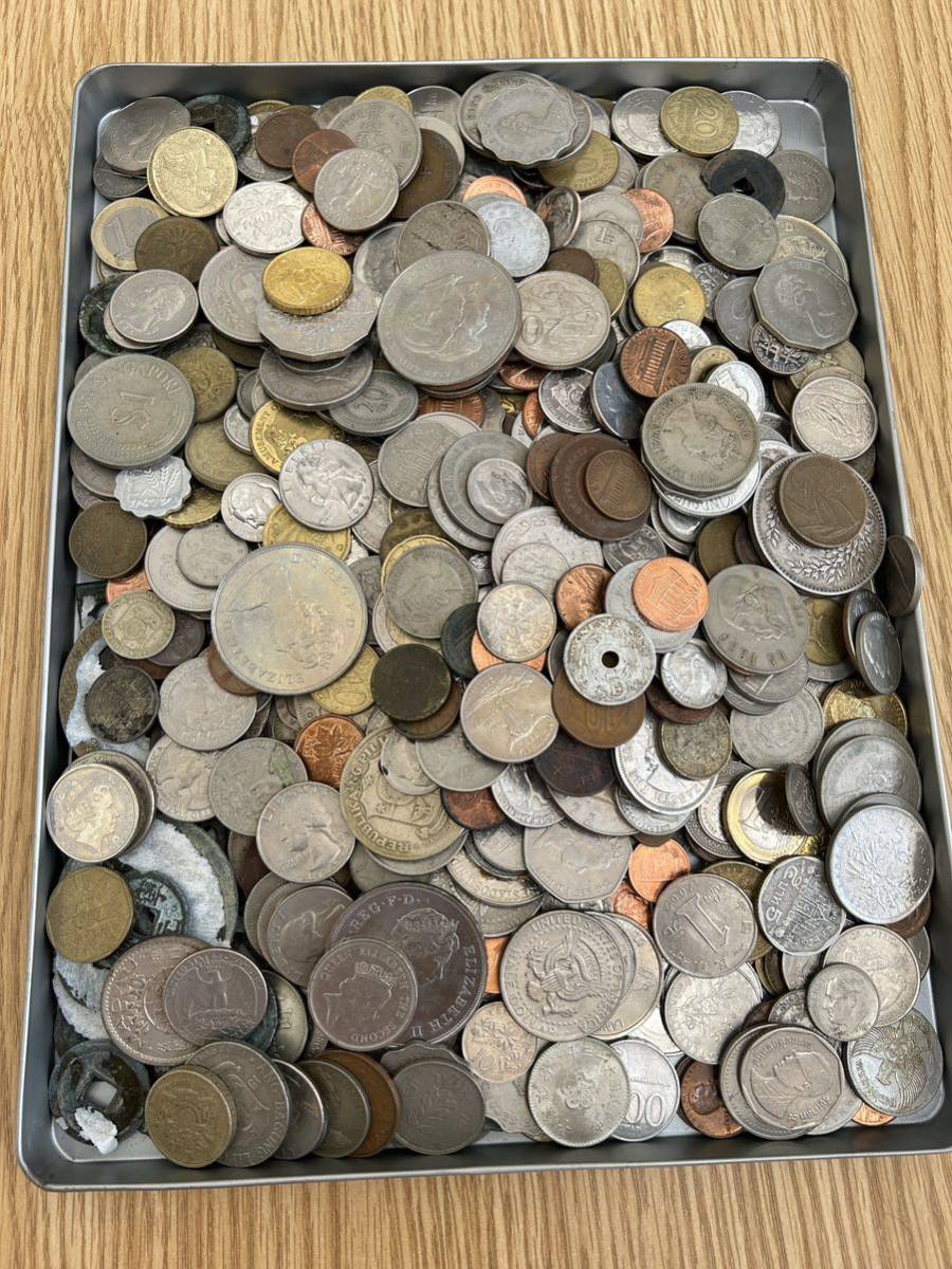 「1円スタート」外国銭 外国札　総重量 約3，700g 外国札108枚　硬貨 アジア 古札　アンティーク　コレクション　古銭　外国コイン　コイン 古銭 まとめ 1円スタート