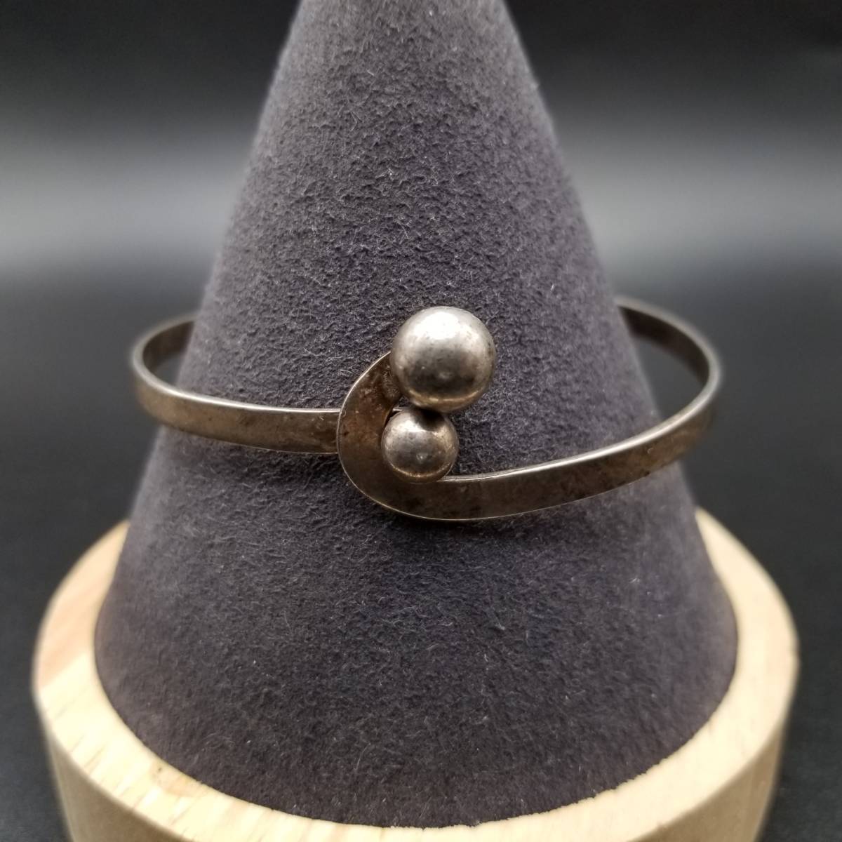 メキシコ製 VINTAGE バングル シルバー925×真鍮 ブレスレット メキシコ