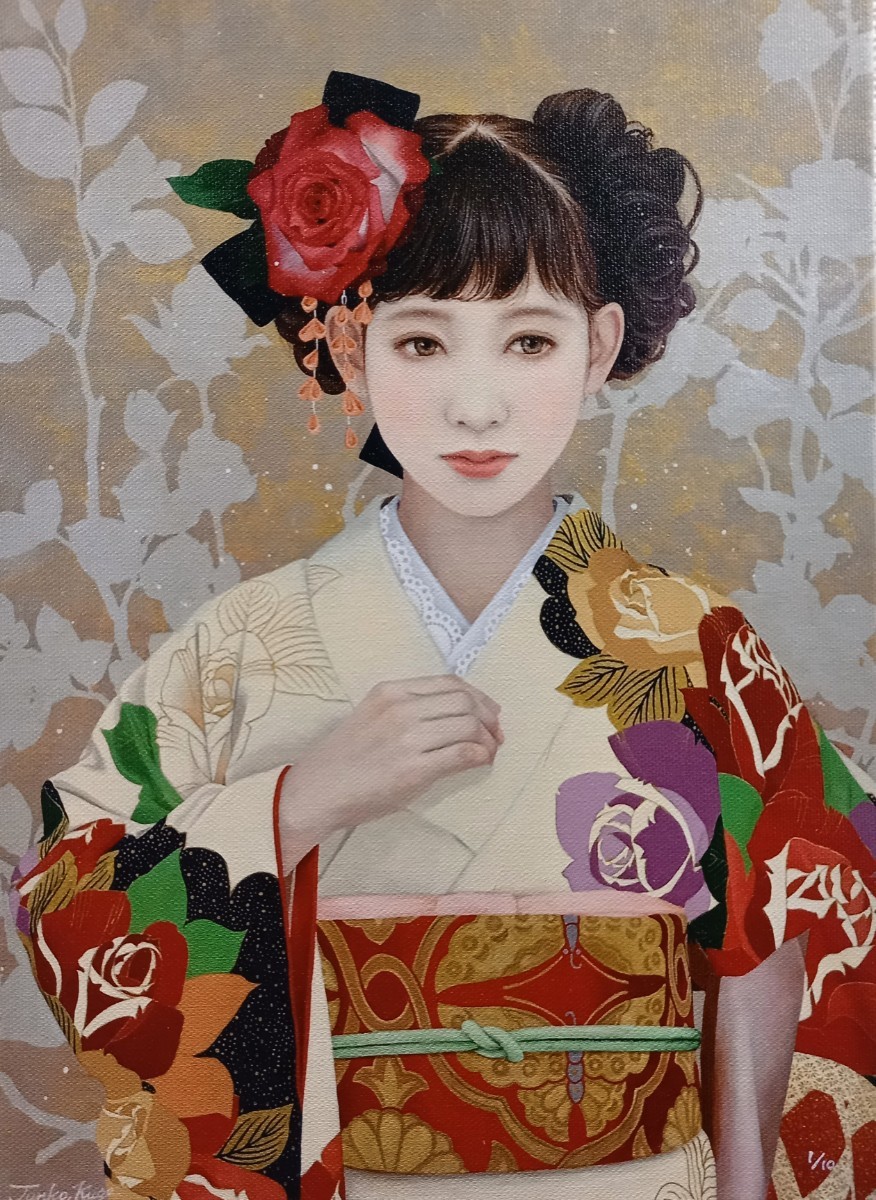 旧家蔵出/掛軸/真作】東原方僊 鯉 小禽 川蝉 3幅 共箱