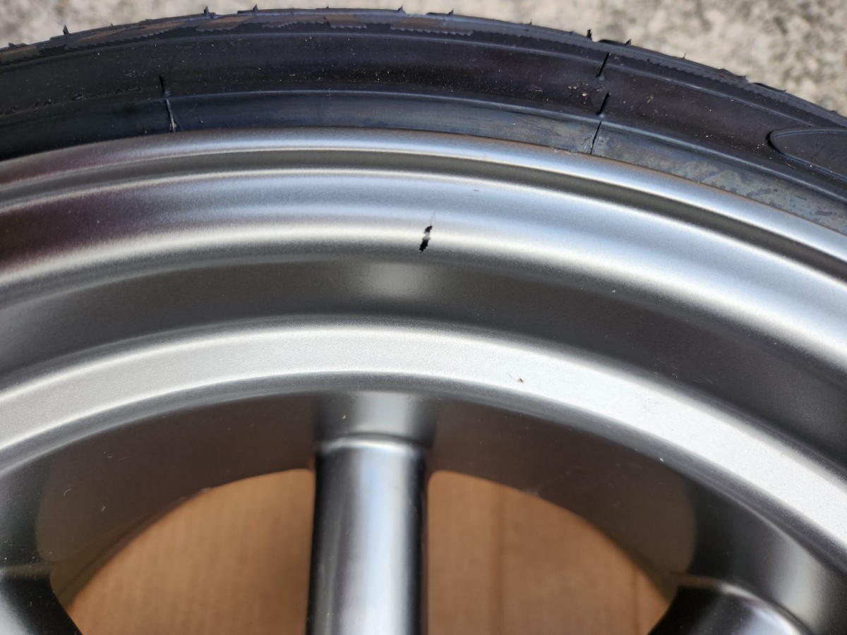 売切 美品 深リム ブラックレーシング 15インチ 9J-20 10J-25 4H 114.3  