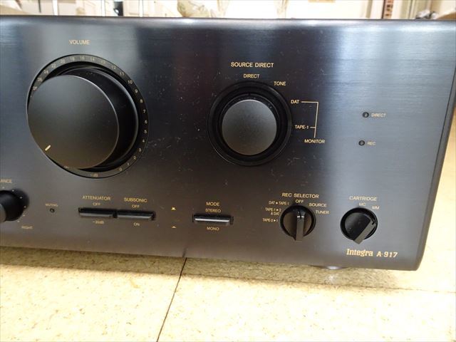 Integra ONKYO プリメインアンプ A-917 オンキョー オンキヨー