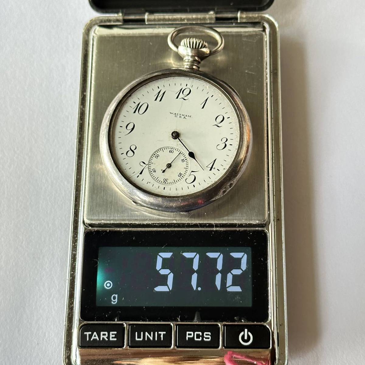 ウォルサムWALTHAM W.W.MASS warranted coin SILVER銀両蓋 17JEWELS 