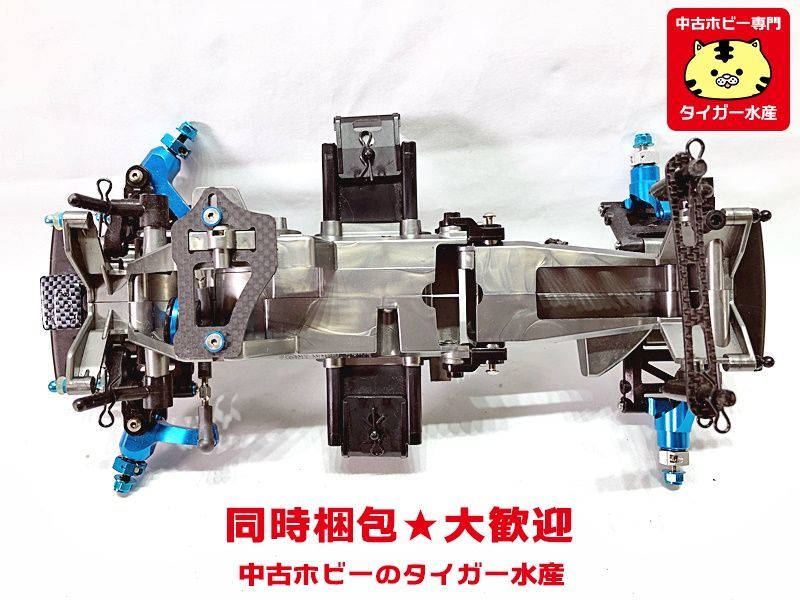 タミヤ M-03 シャーシ アルミオプション装着 サス無し 現状品 組立済