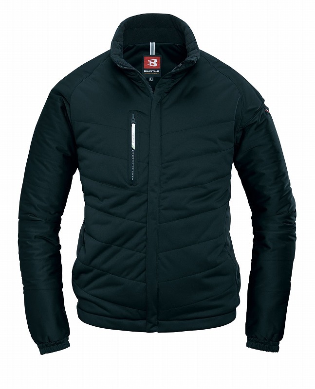 バートル 7410 防風ストレッチ軽防寒ブラック 3Lサイズ 秋冬用 ジャンパー ジャケット 撥水防汚 作業服 作業着 ユニホーム