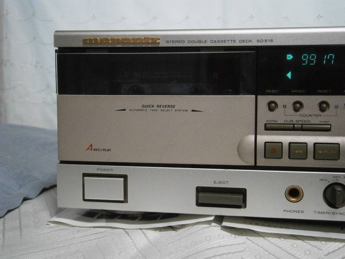 ◆Marants マランツ　SD515 ダブルリバース カセットデッキ　多機能　動作品◆
