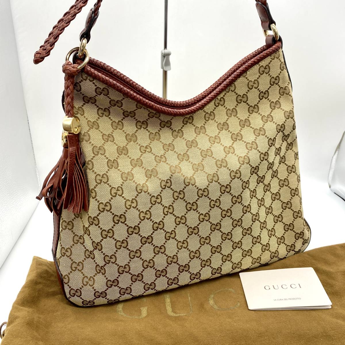 ショルダーバッグ GUCCI グッチ キャンバス ミニ GG ジャンボ GG