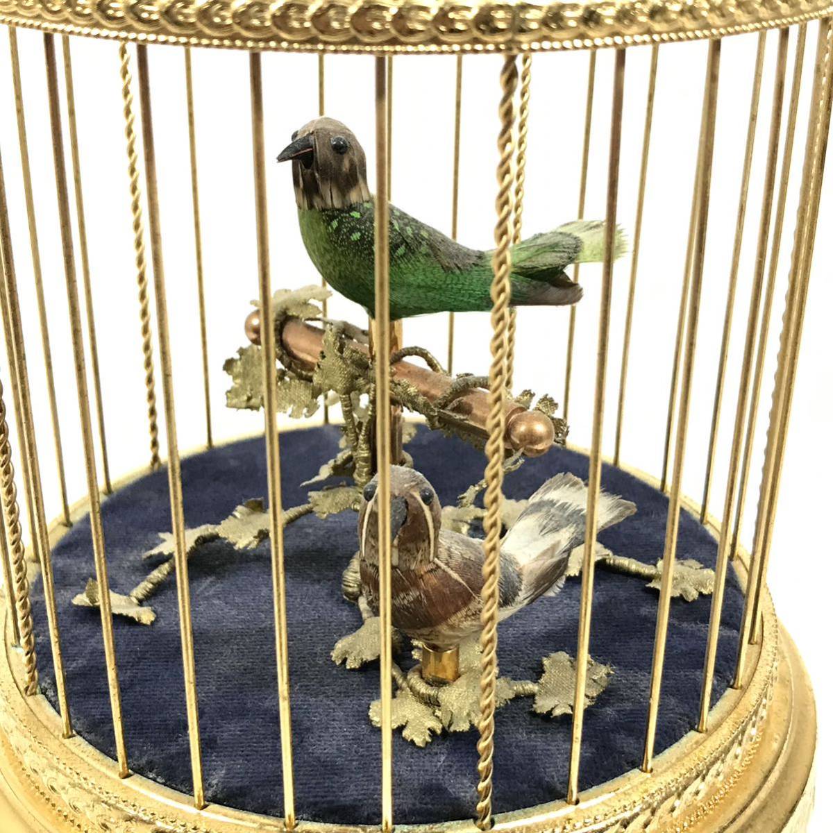 スイス・ルージュ社製アンティーク調オルゴール、シンギングバード リュージュ】本物 REUGE オルゴール シンギングバード Singing Bird