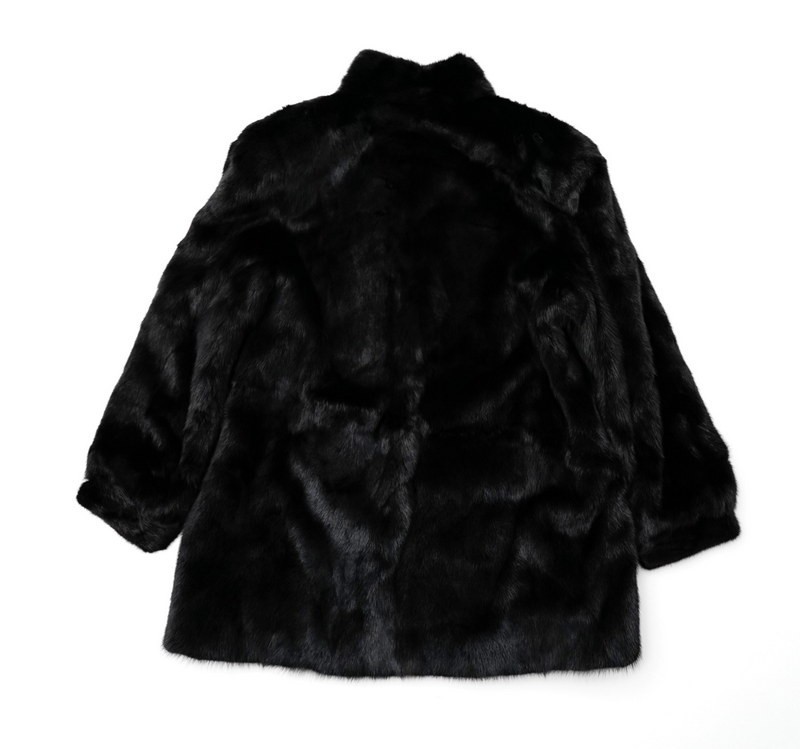 GO3461□最高級毛皮□サガミンク/SAGAMINK*ダークミンク*ファーコート