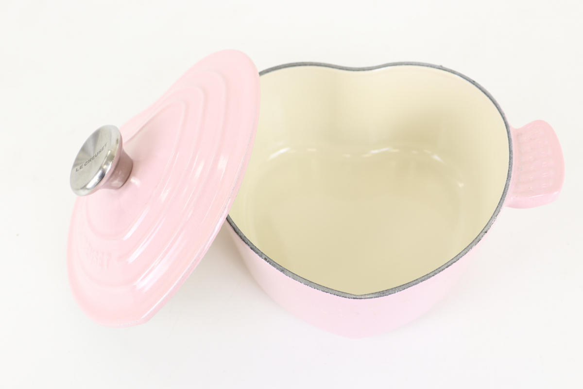 LE CREUSET 鍋 ハート型 ピンクカラー ル・クルーゼ ココット ダムール