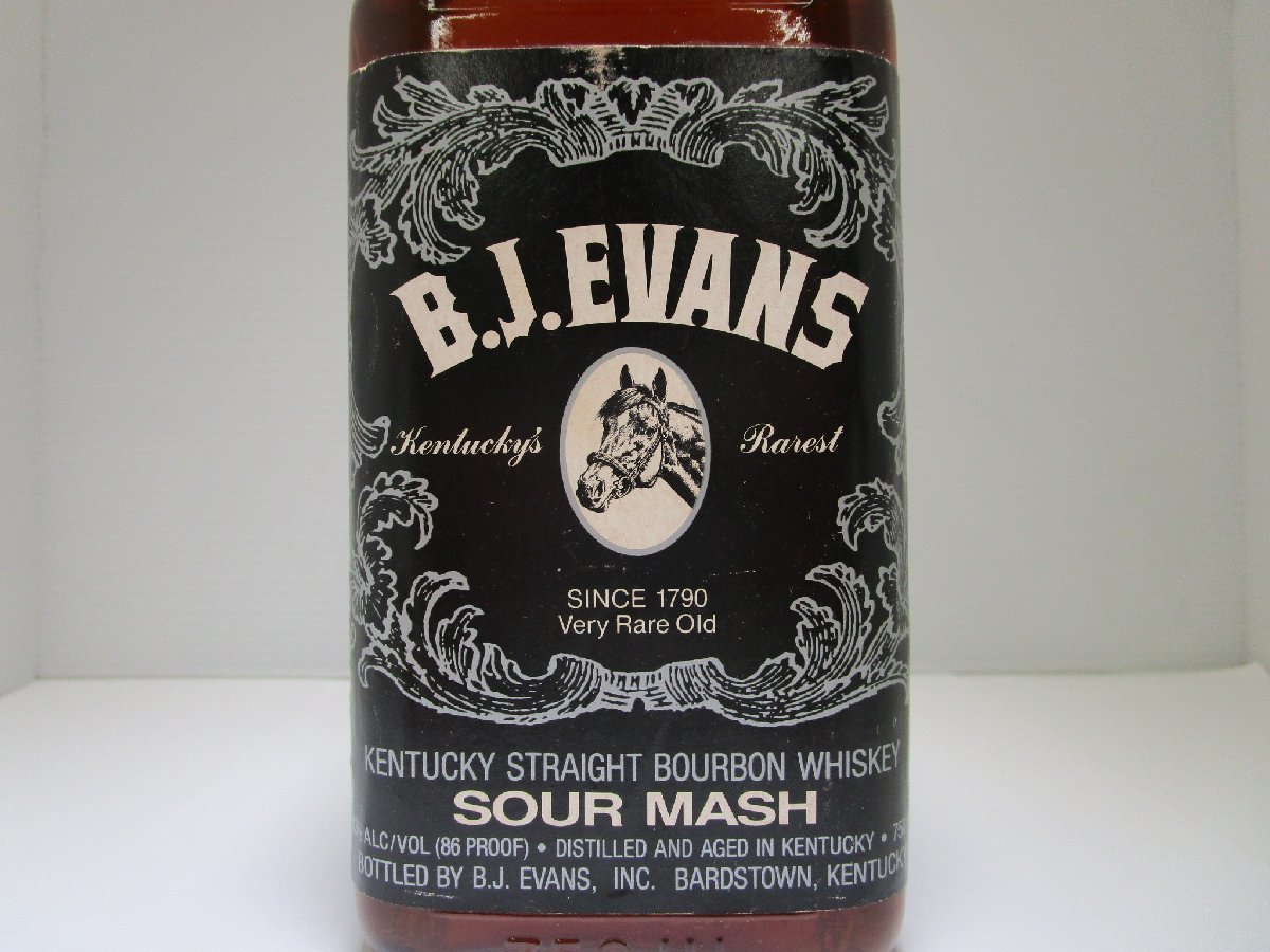 未開栓 洋酒 B.J.エヴァンス 10年　オールドウィスキー B.J.エヴァンス 10年 750ml 43% B.J.EVANS SOUR MASH バーボン