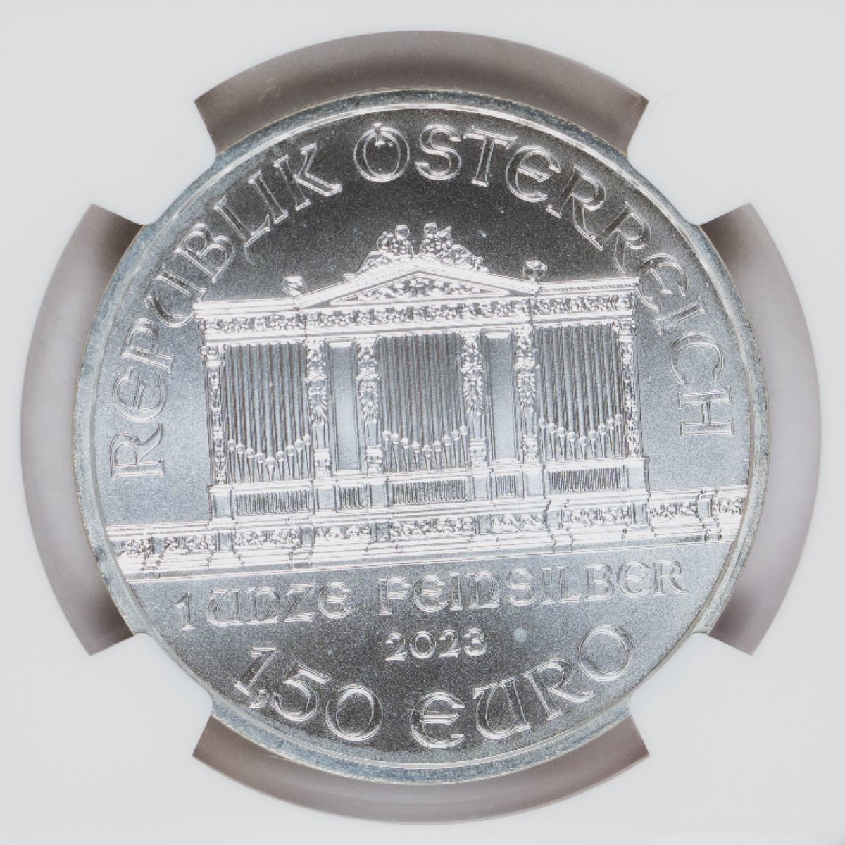 オーストリア ウィーンフィル 2023年 1.5 1oz.999銀貨 NGC MS69 