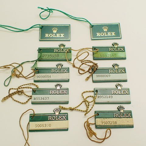 1円スタート売り切り！★ロレックス　純正　旧型グリーンタグ　10個セット★【00444】