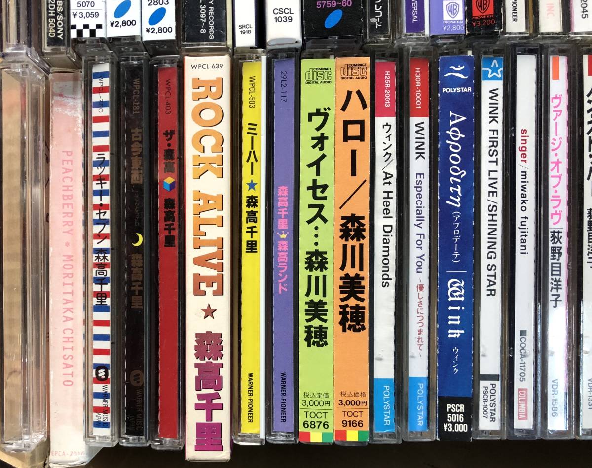 松田聖子，中森明菜，小泉今日子，森高千里，中山美穂，工藤静香