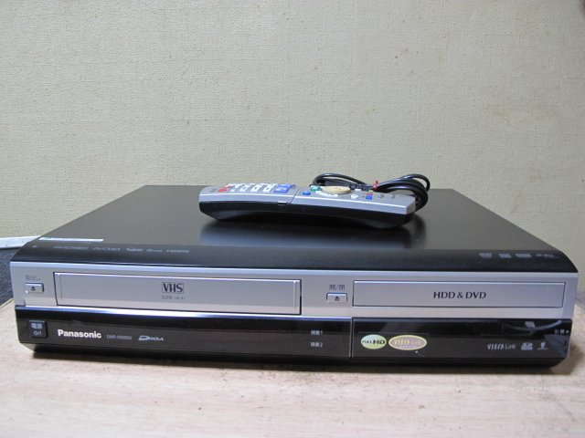 Panasonic DMR-XW200V HDD搭載VHS一体型 2番組W録画、250GB ☆