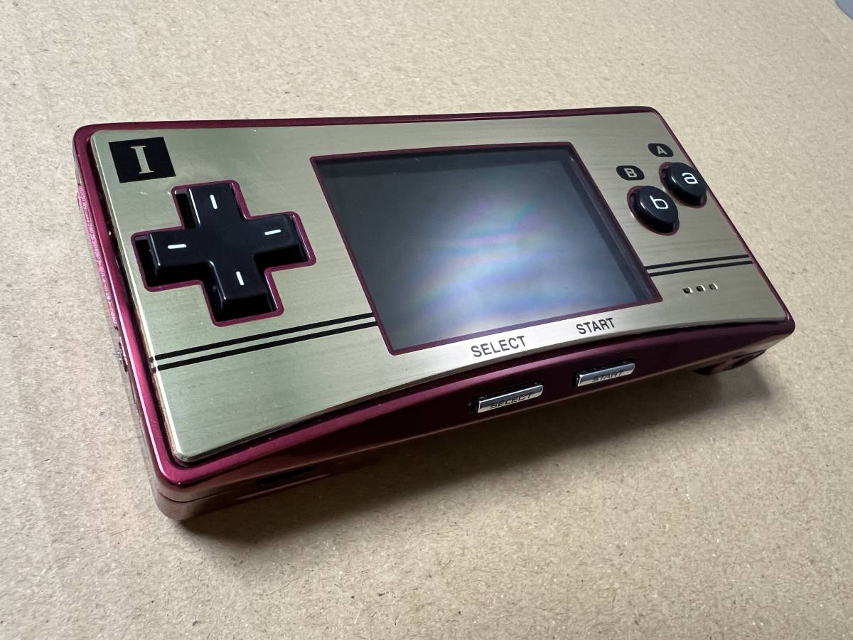 美品】ゲームボーイミクロ本体 ファミコンカラー スーパーマリオ20周年 