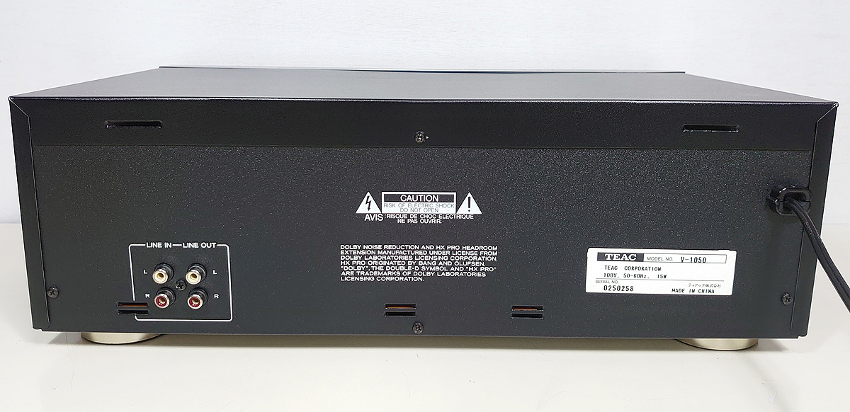 オーバーホール品】TEAC 高音質3ヘッド カセットデッキ「V-1050 