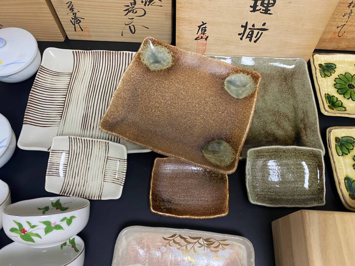 ☆a-177 共箱入り 和食器 まとめて 13kg 木箱 共箱 元箱 銘有 在銘 菊 