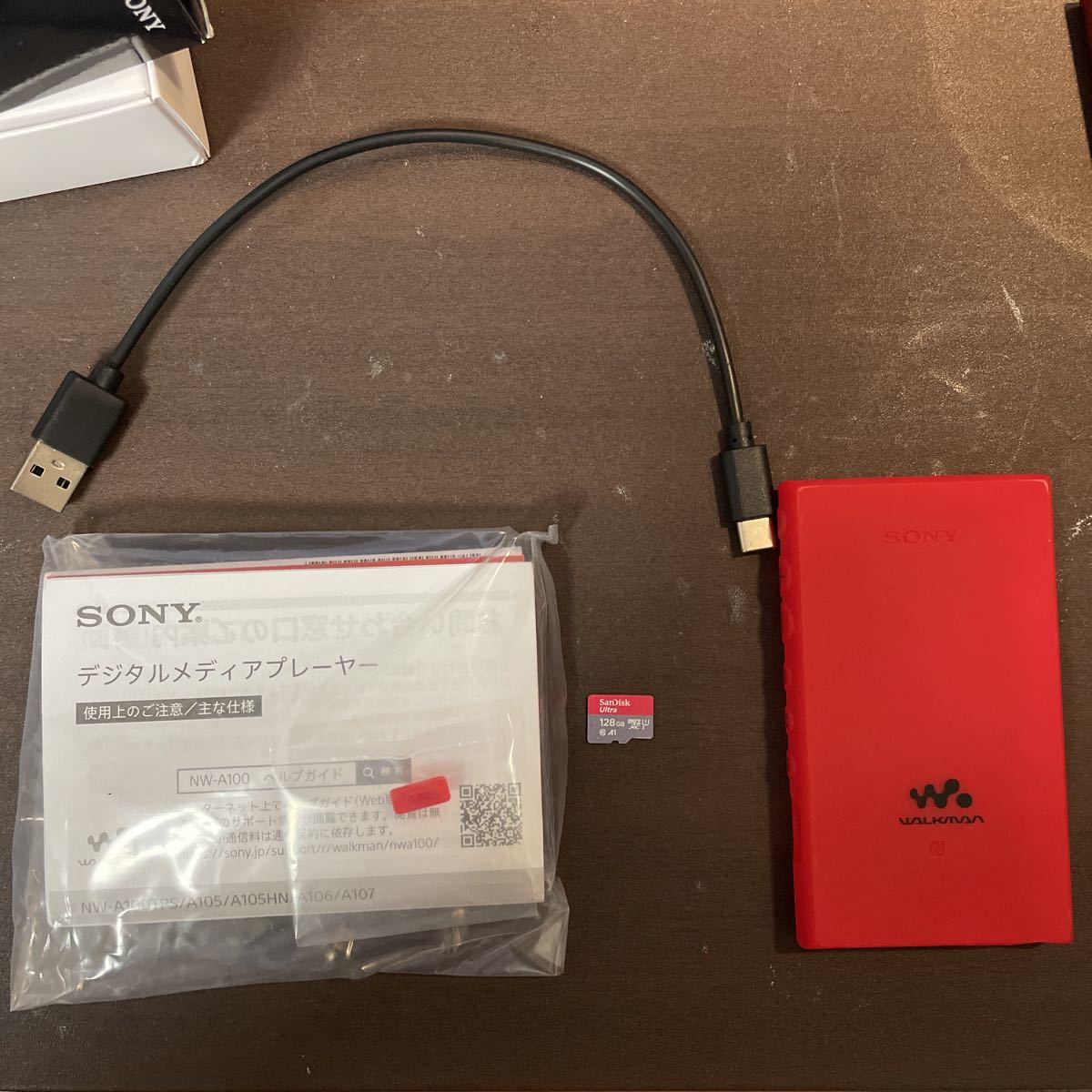 SONY WALKMAN NW-A105 レッド ウォークマン SONY NW-A105 レッド