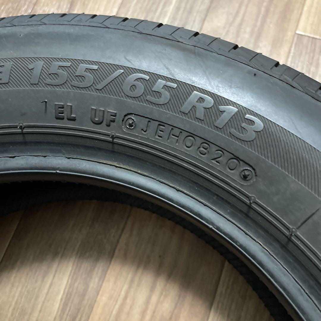 155/65R13 BRIDGESTONE/NEXTRY 20年製造4本セット ・タイヤ残りバリ山