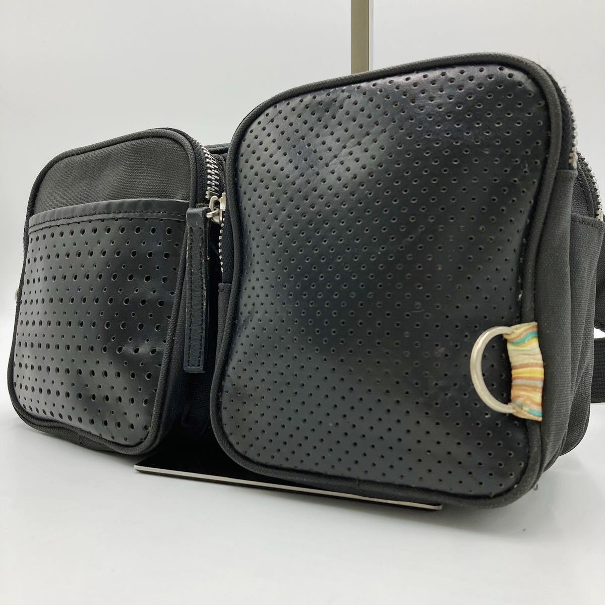 極美品 ポールスミス Paul Smith ウエストポーチ ショルダーバッグ 
