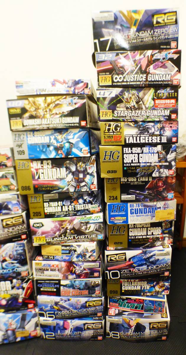 ガンプラ 組立済 まとめ 33体セット + 空箱一部部品取り等 ジャンク HG 