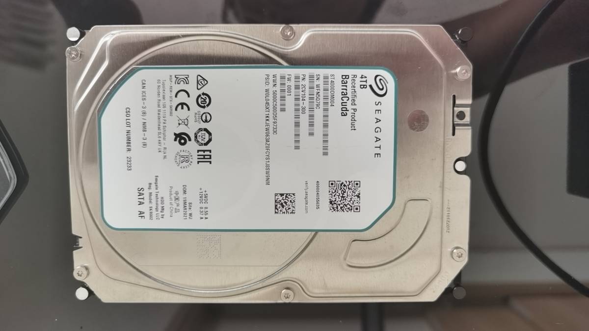 新品同様 SEAGATE 4T 使用0時間 電源導入2回 【公式通販】